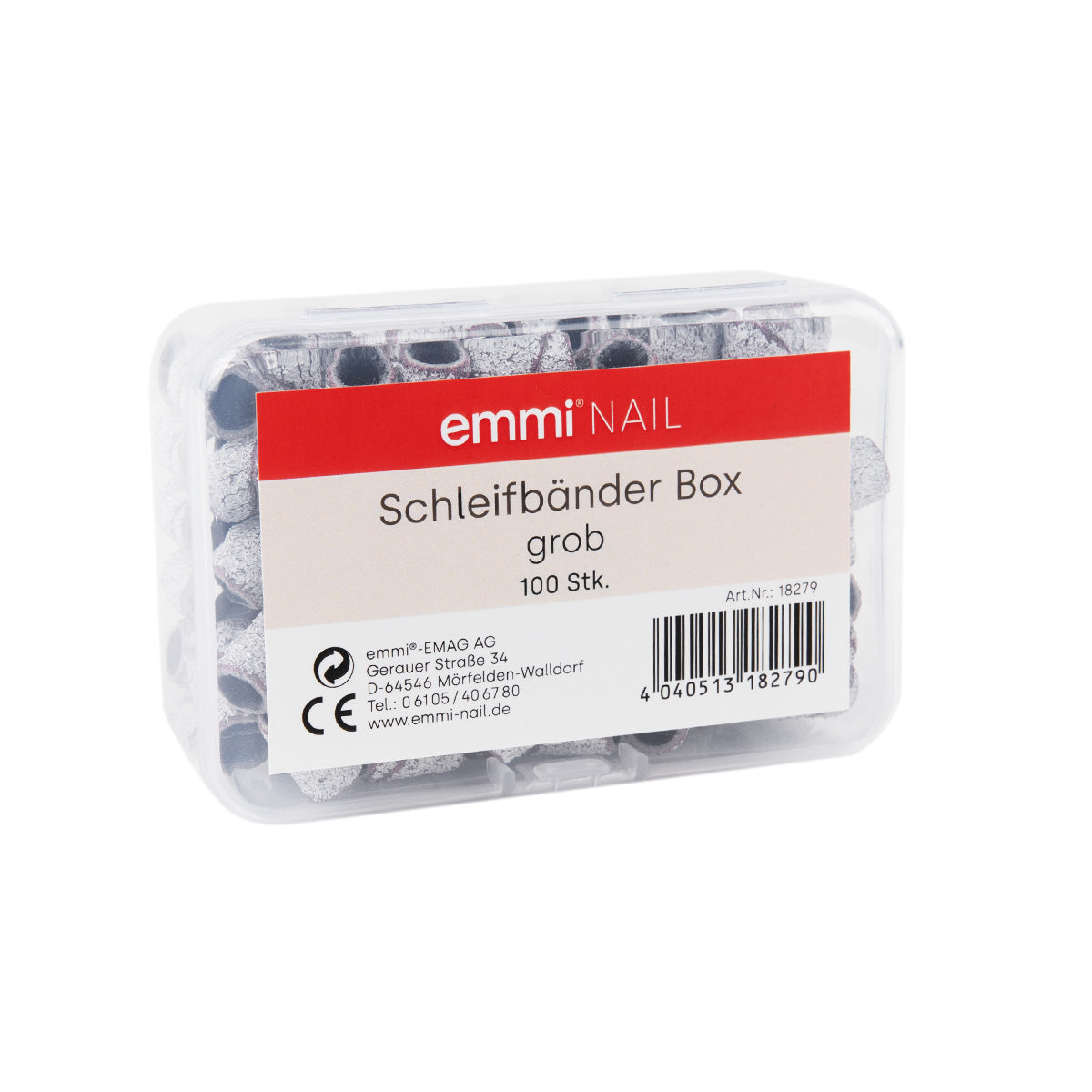 Emmi-Nail Schleifbänder Box "grob" 100 Stück