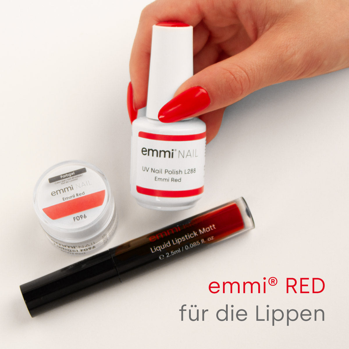 emmi KISS Liquid Lipstick Matt "emmi red"