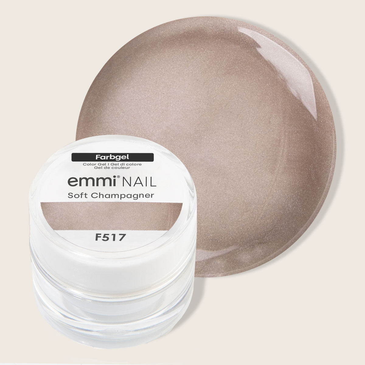 Emmi-Nail Farbgel Soft Champagner 5ml -F517-