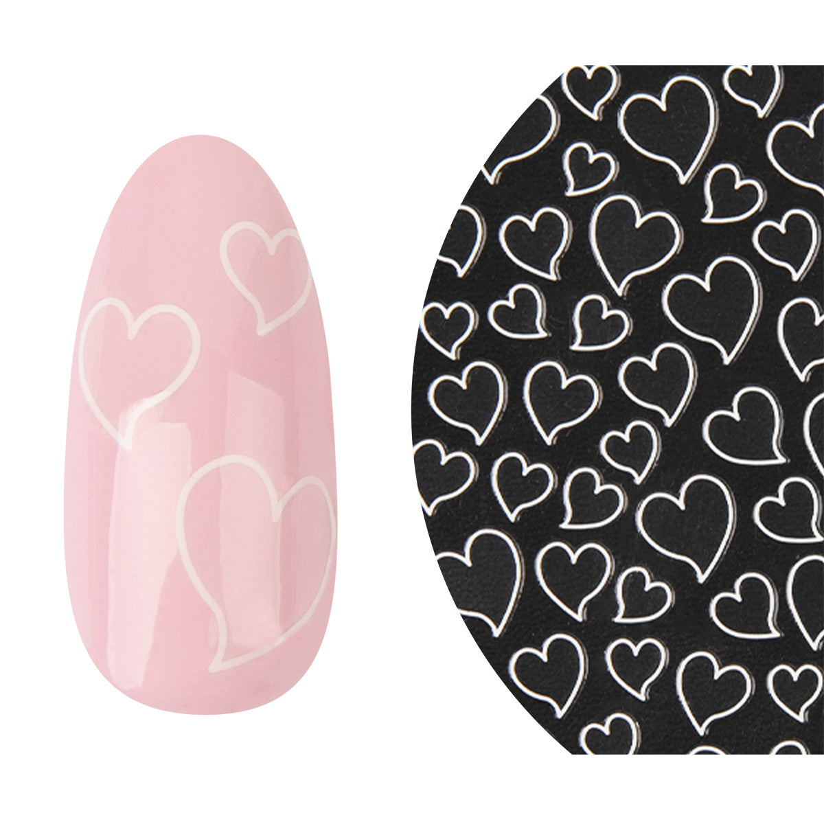 Emmi-Nail 3D Art Nail Sticker Heart Love 2 