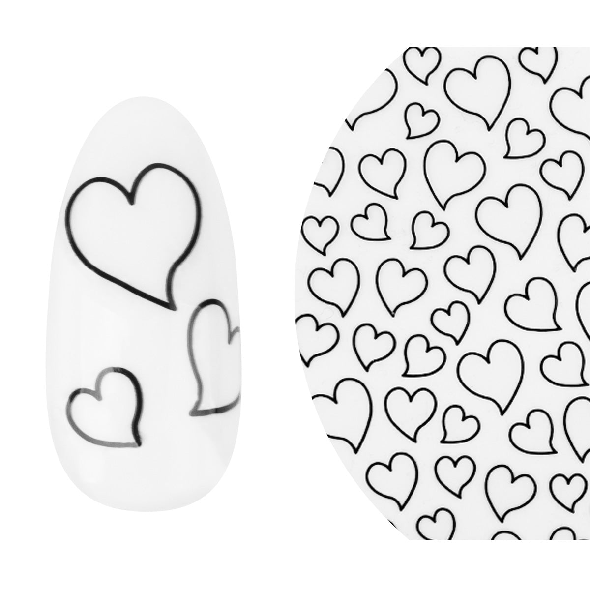 Emmi-Nail 3D Art Nail Sticker Heart Love 4 