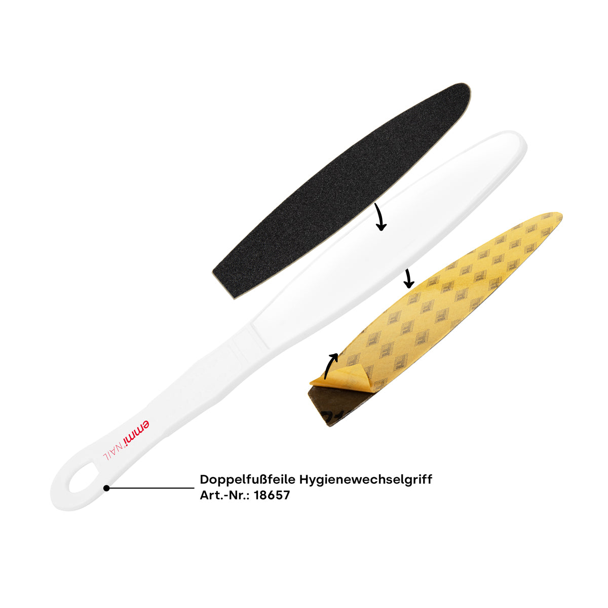 Doppelfußfeile Hygiene Wechselblatt K180 10er Pack