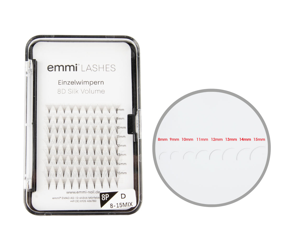 Emmi®-Lashes Silk VOLUME- Lashes Mixbox 8-15mm 8D 0.05mm
