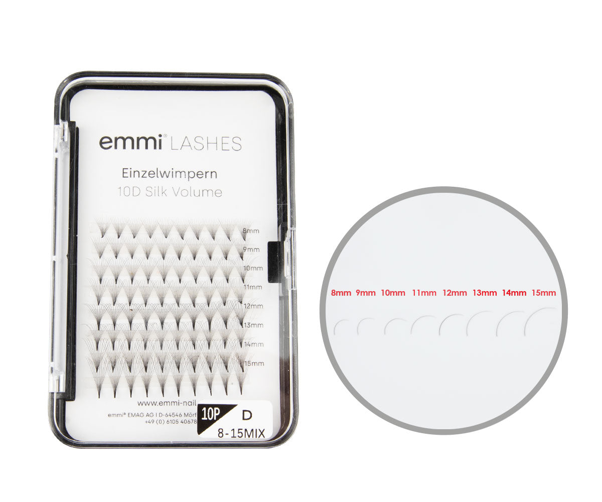 Emmi®-Lashes Silk VOLUME- Lashes Mixbox 8-15mm 10D 0.05mm