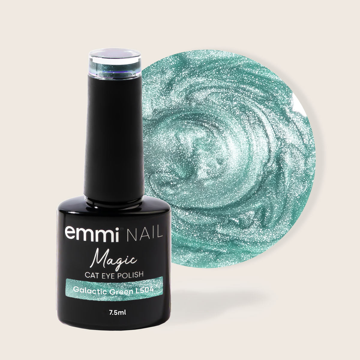 Shellac UV/LED-Lack Magic Cat Eye Galactic Green -L504-