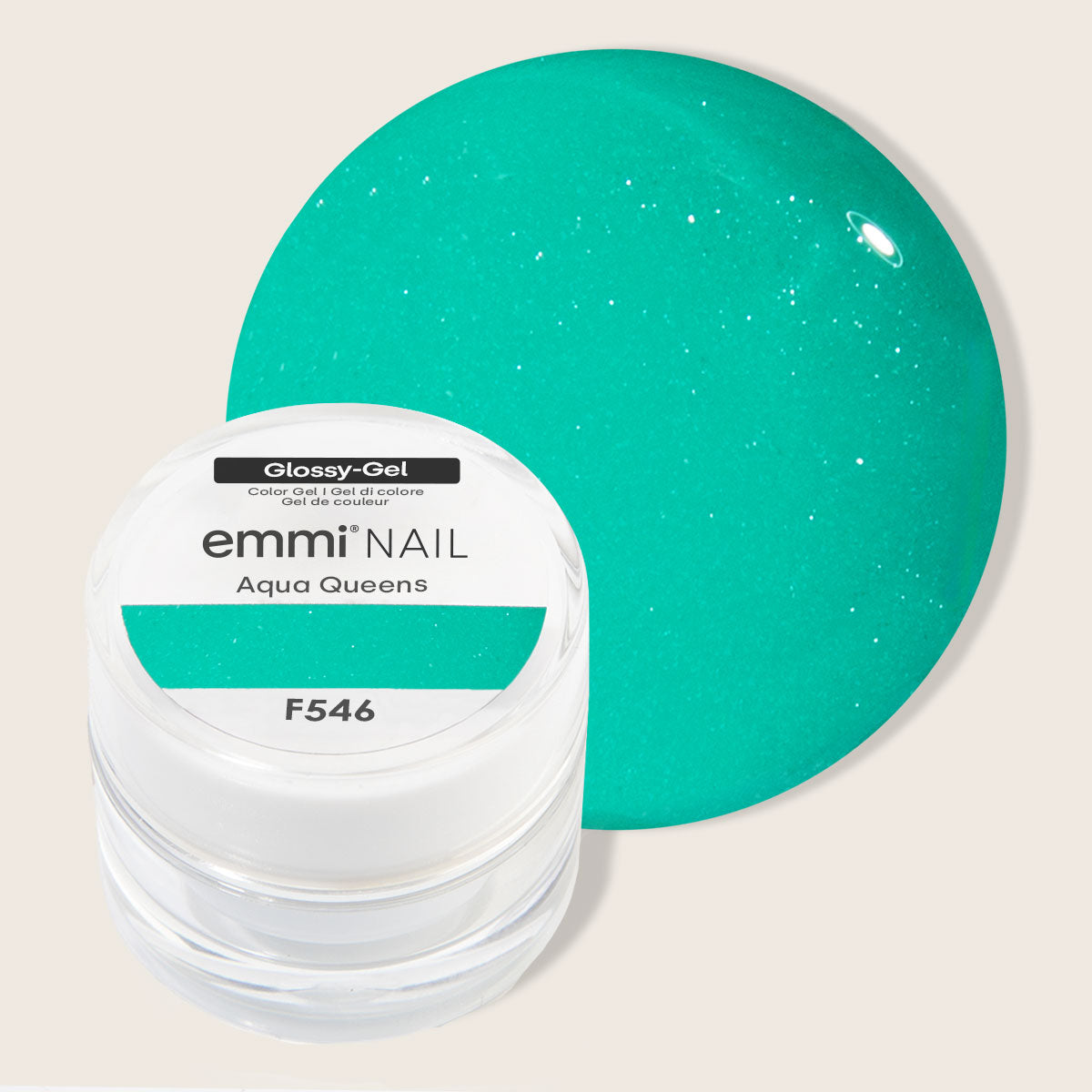 Emmi Nail Glossy Gel Aqua Queens -F546- 