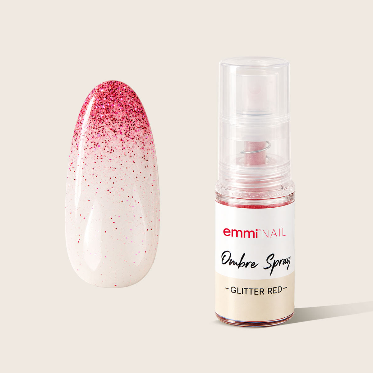 Baby Boomer Ombré Spray glitter red 5g