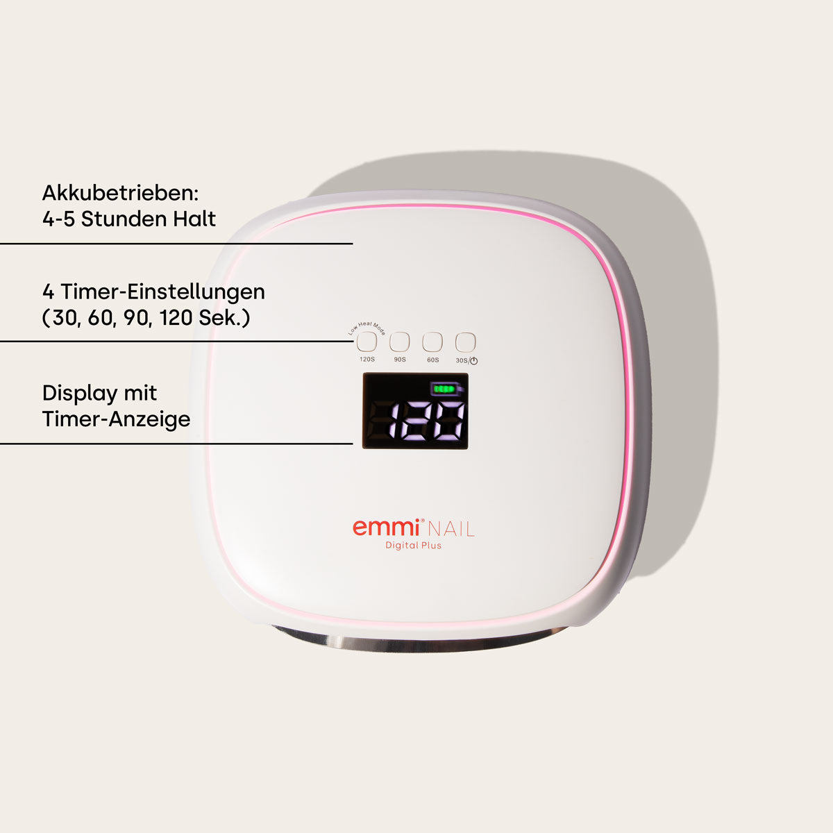 Lampe à ongles LED Emmi-Nail Digital Plus *batterie* 