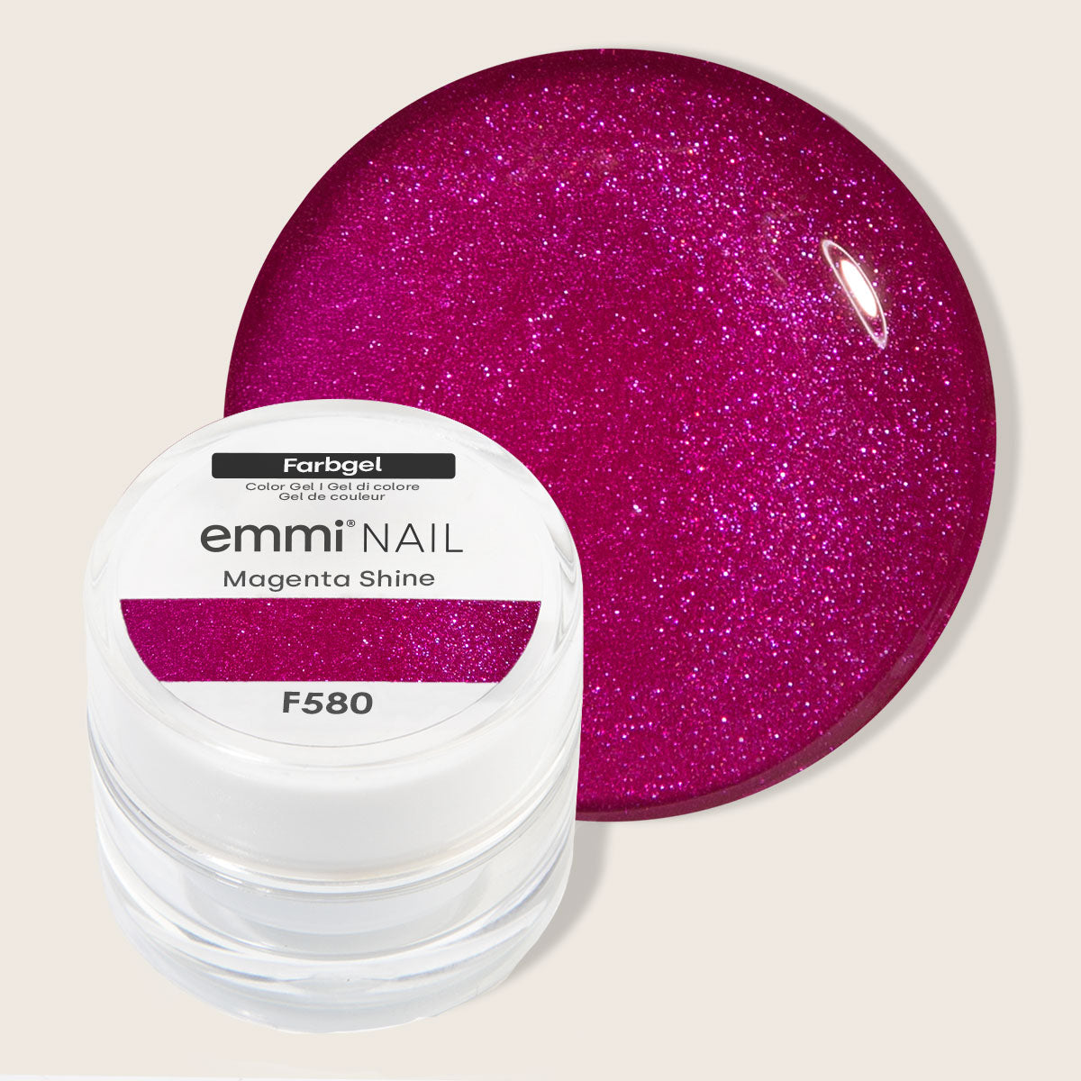 Emmi-Nail Color Gel Magenta Shine 5ml -F580- 