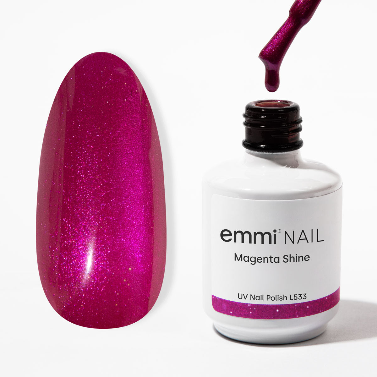 Shellac UV Polish Magenta Shine 15ml -L533-