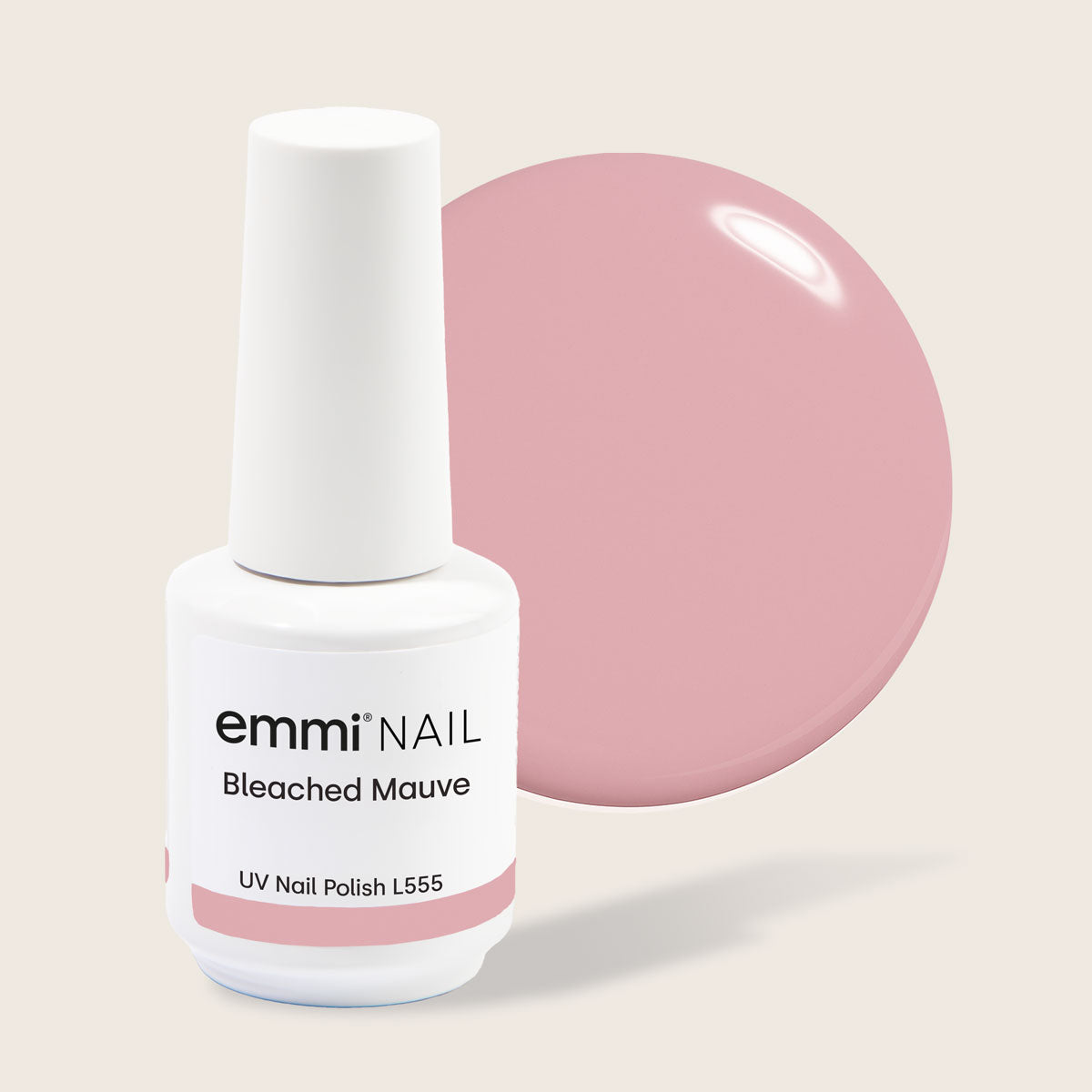 Shellac UV Polish Bleached Mauve 15ml -L555-