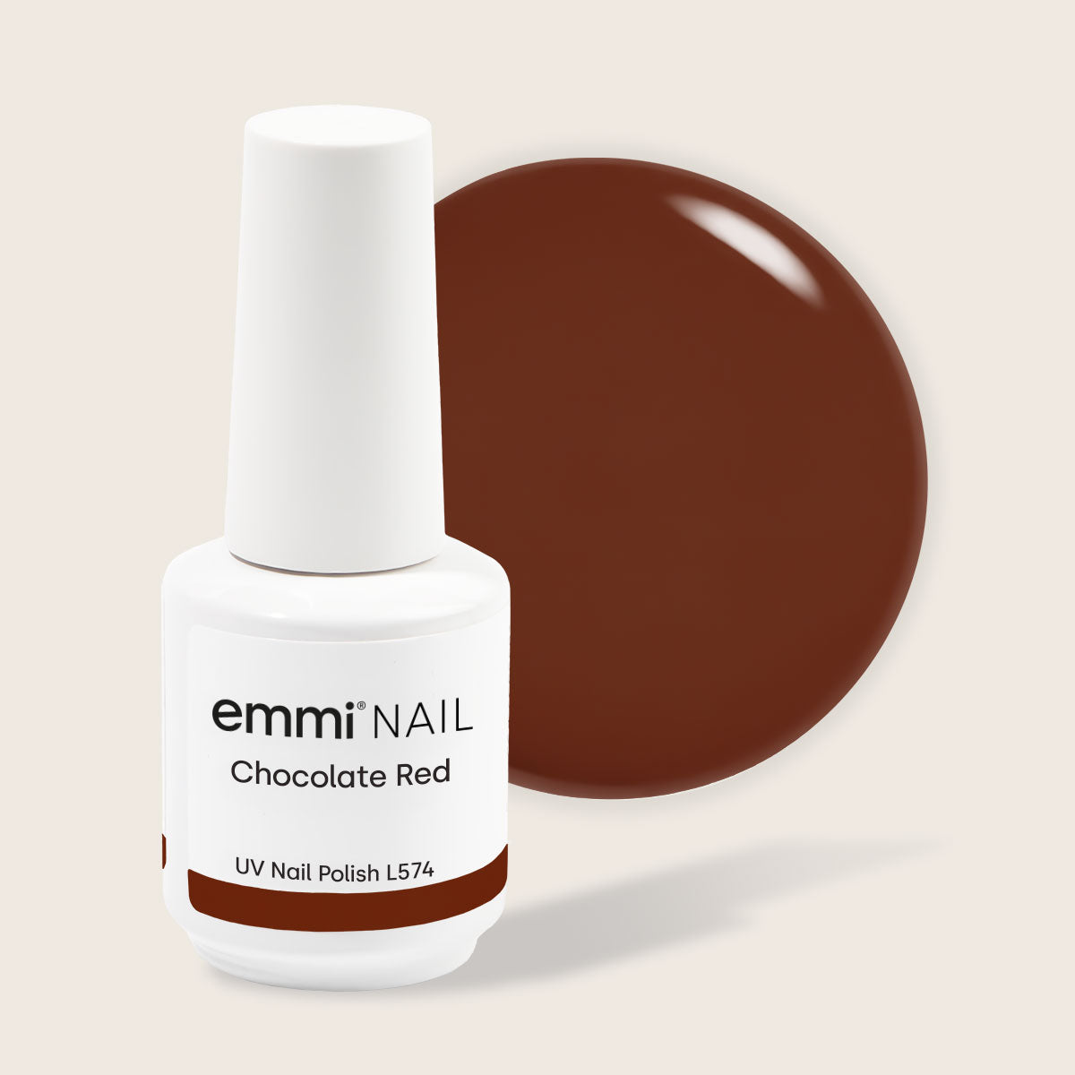 Shellac UV Polish Chocolate Red 15ml -L574-
