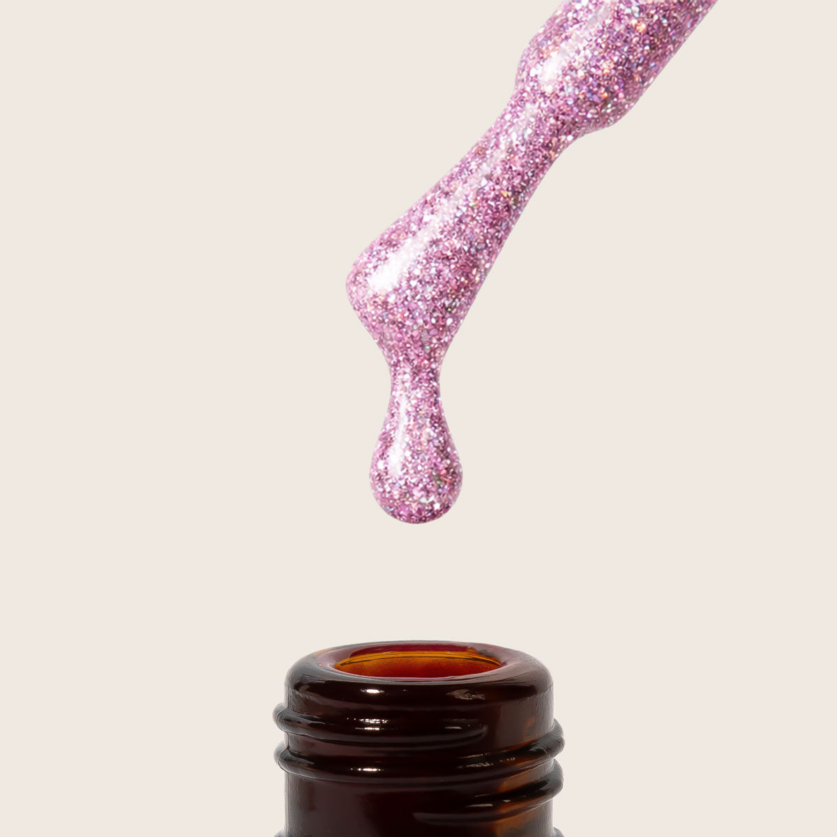Shellac UV Polish Berry Glitter 15ml -L583-