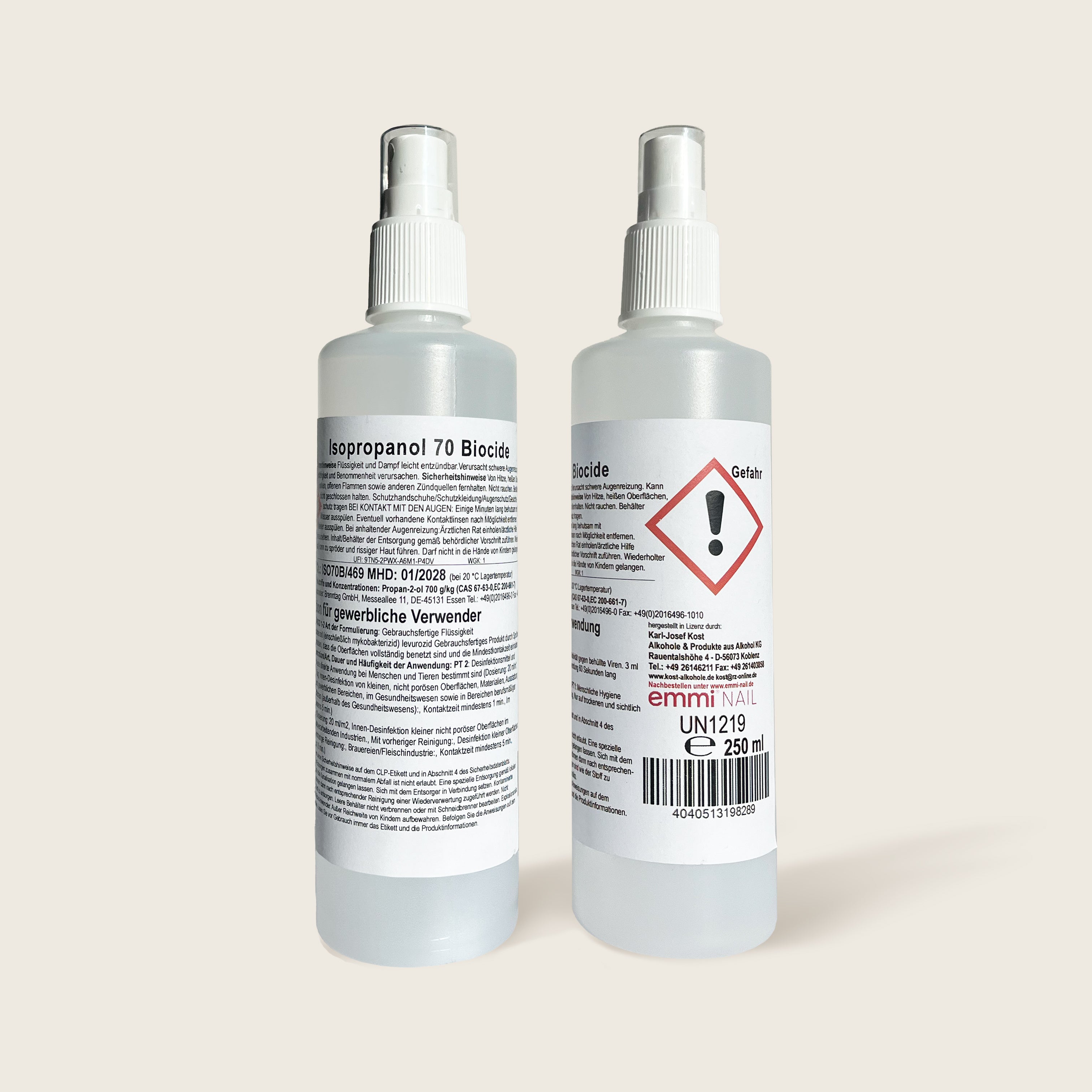 Isopropanol 70 Biocide Flächendesinfektionsmittel 250ml