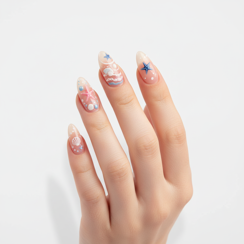 Emmi-Nail 5D Art Nail Sticker Ozeanleuchten