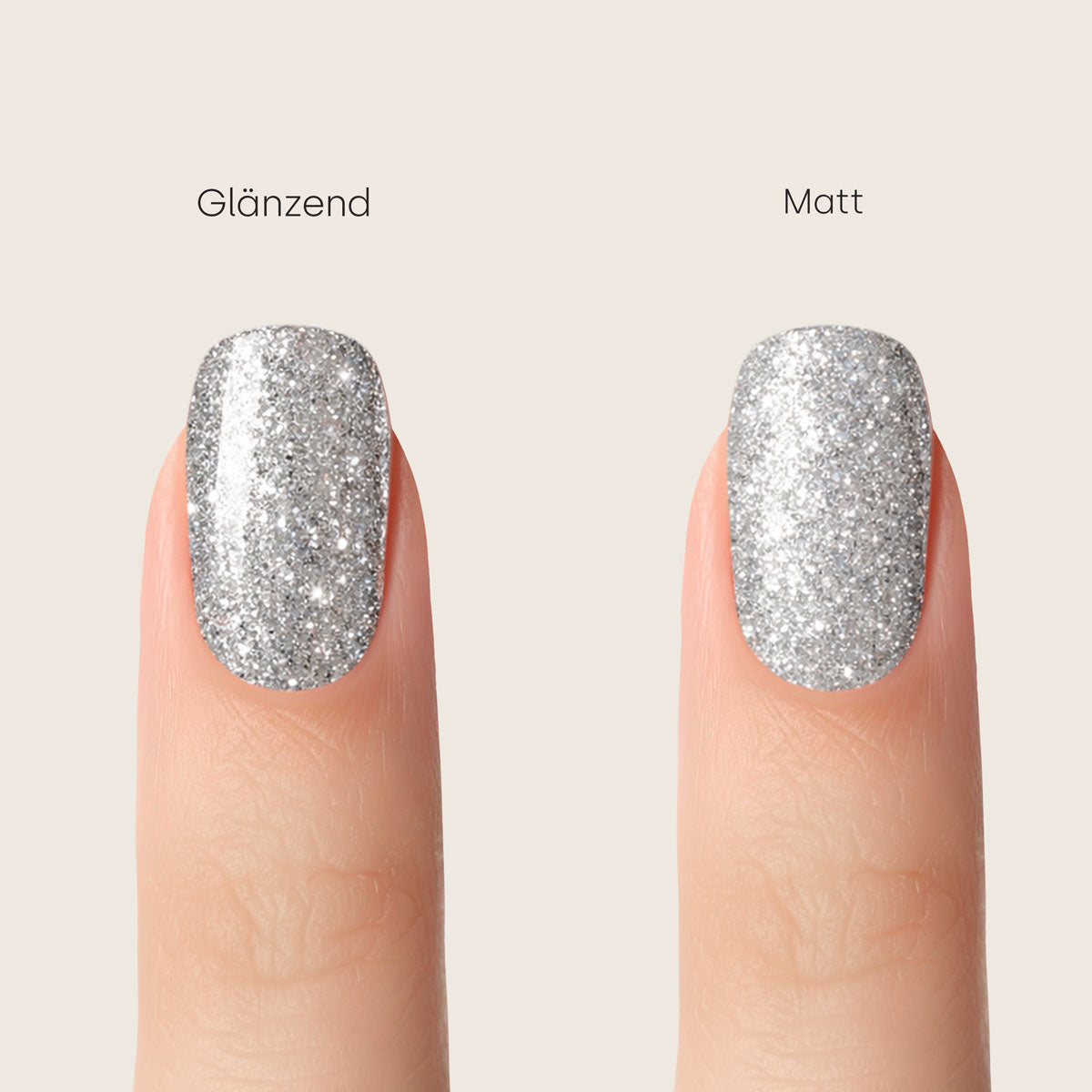 Emmi-Nail Glittergel Frosted Silver 5ml -F608-