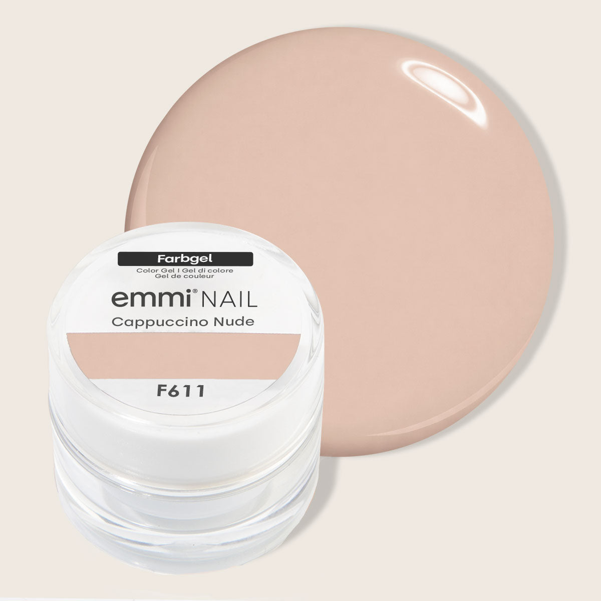 Emmi-Nail Farbgel Cappuccino Nude 5ml -F611-