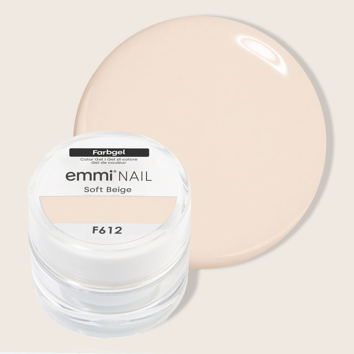 Emmi-Nail Farbgel Soft Beige 5ml -F612-