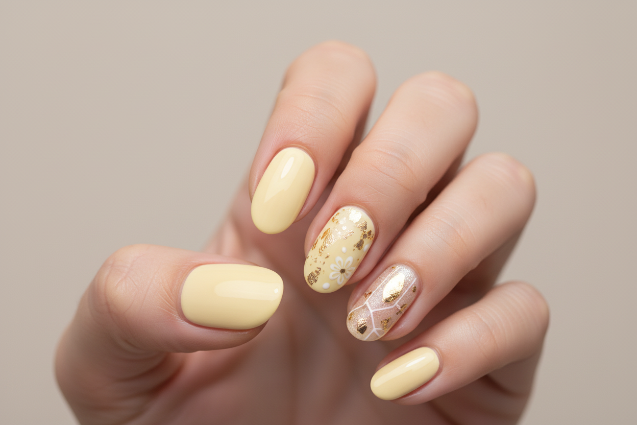 Emmi-Nail Farbgel Yellow Cream 5ml -F616-