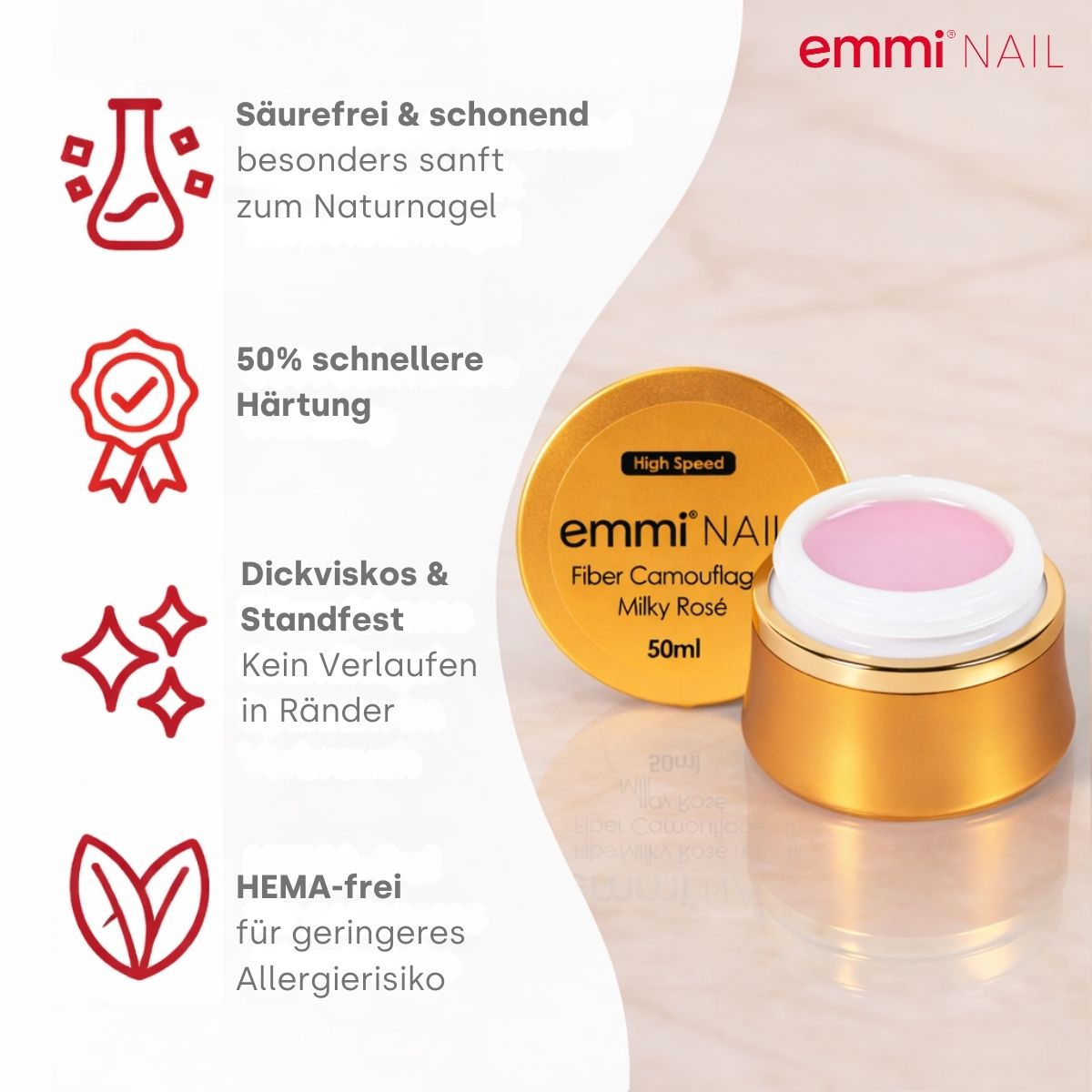 High-Speed Fiber Camouflage milky rose