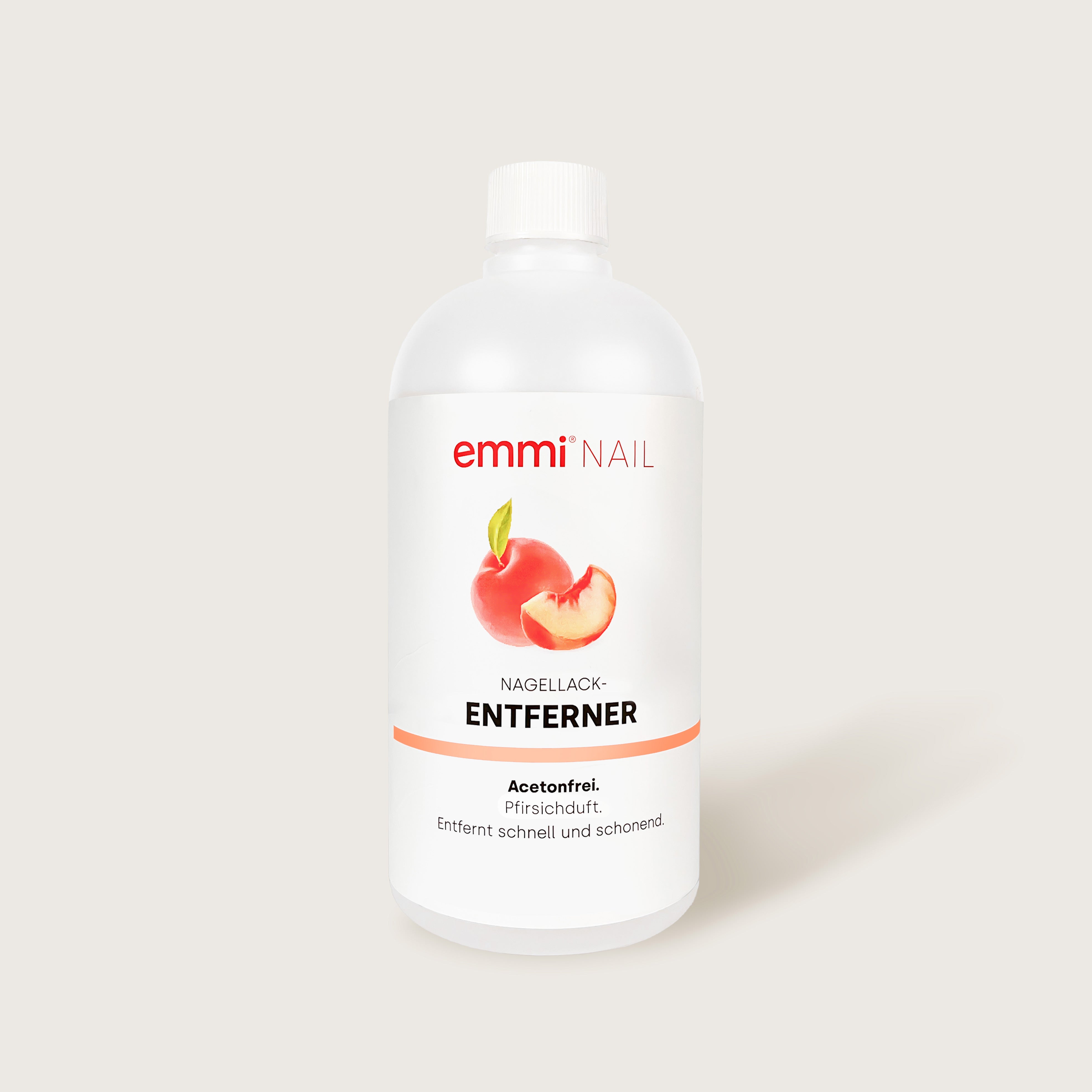 Dissolvant pour vernis à ongles sans acétone pêche 500 ml