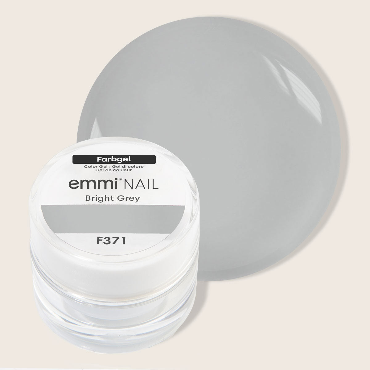 Emmi-Nail Farbgel Bright Grey 5ml -F371-