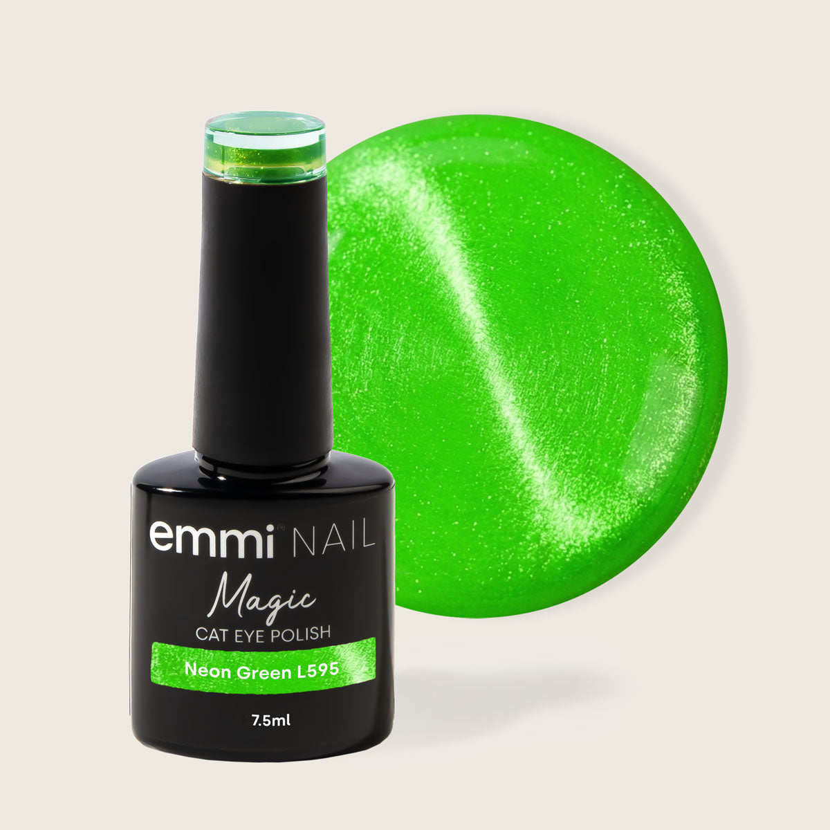Shellac UV/LED-Lack Magic Cat Eye Neon Green -L-595-