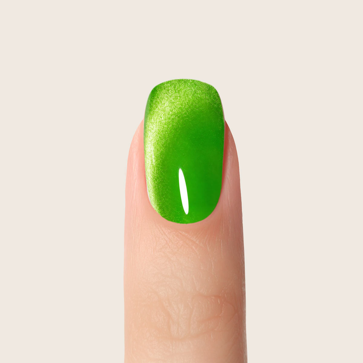 Vernis semi-permanent UV/LED Shellac Magic Cat Eye Neon Green -L595-