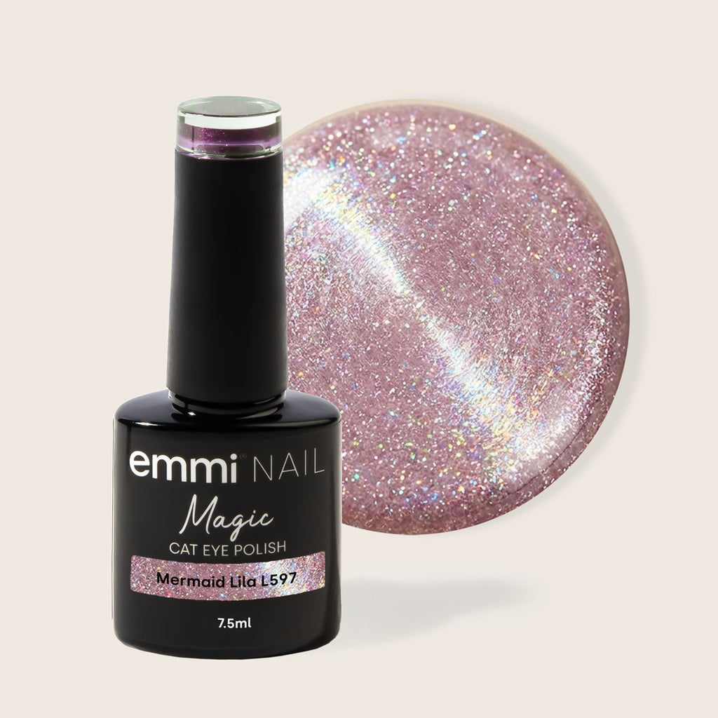 Shellac UV/LED-Lack Magic Cat Eye Mermaid Lila | Nagellack – emmi-nail