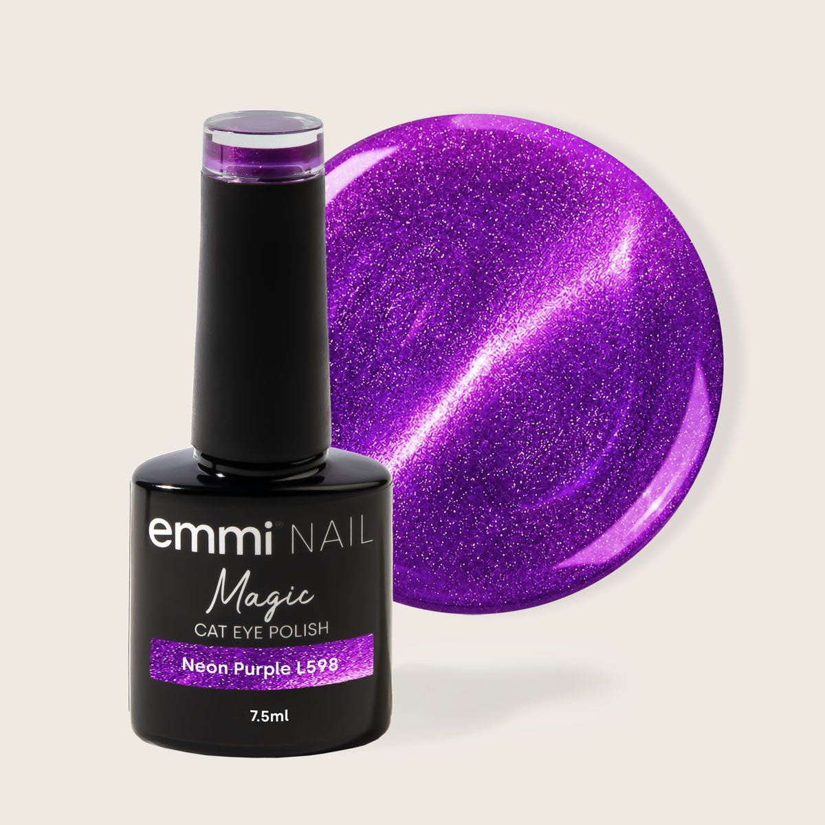 Shellac UV/LED-Lack Magic Cat Eye Neon Purple -L-598-
