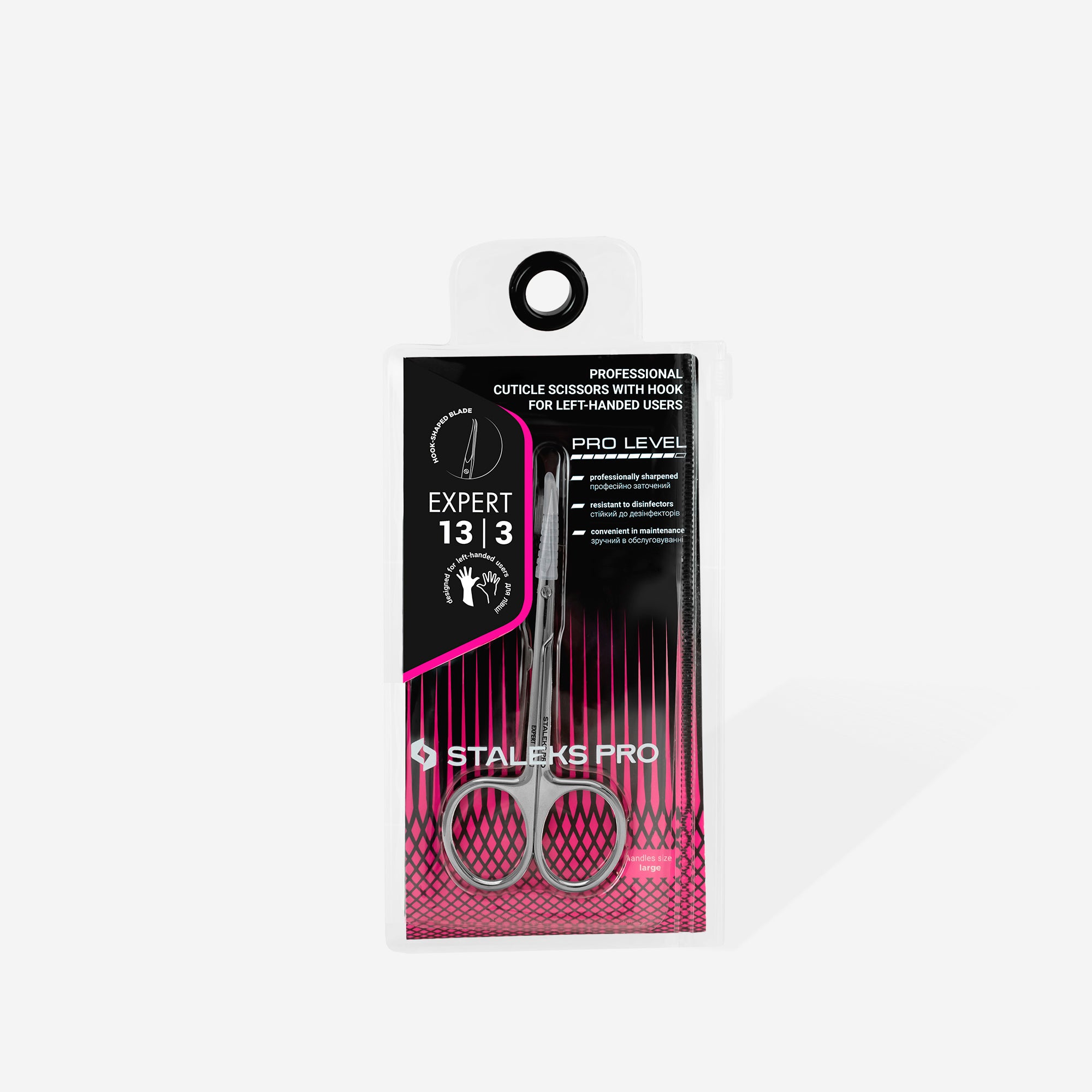 Staleks Professionelle Hautschere Mit Haken Für Linkshänder EXPERT 13 TYP 3
