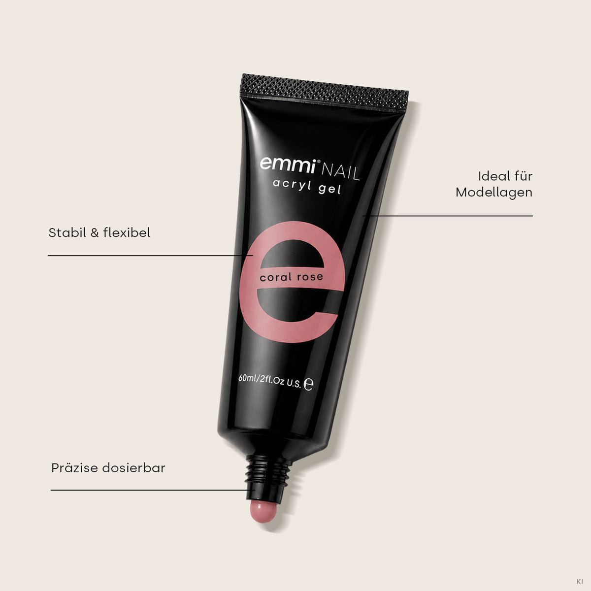 Acryl Gel Tube Coral Rose 60ml