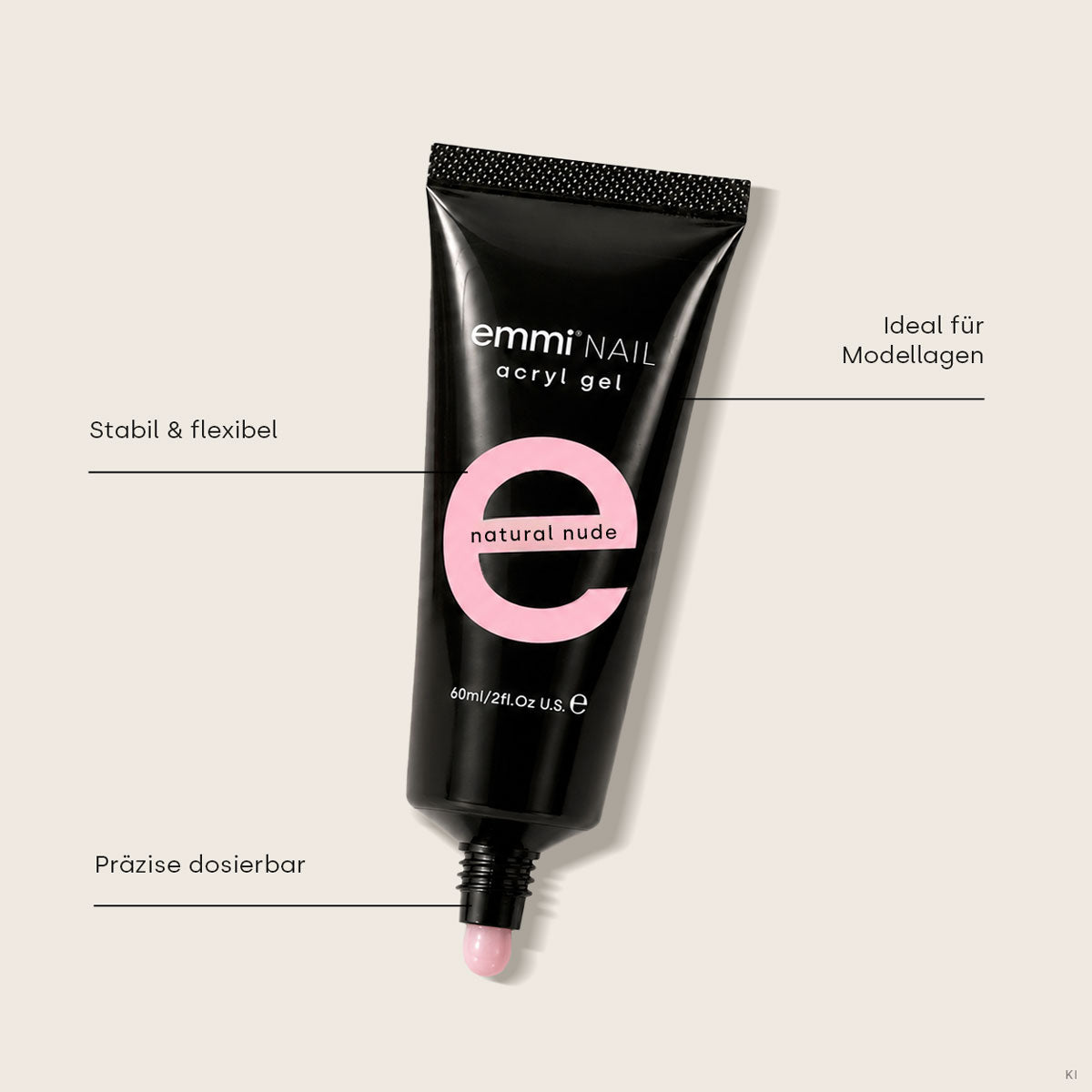 Acryl Gel Tube Natural Nude 60ml