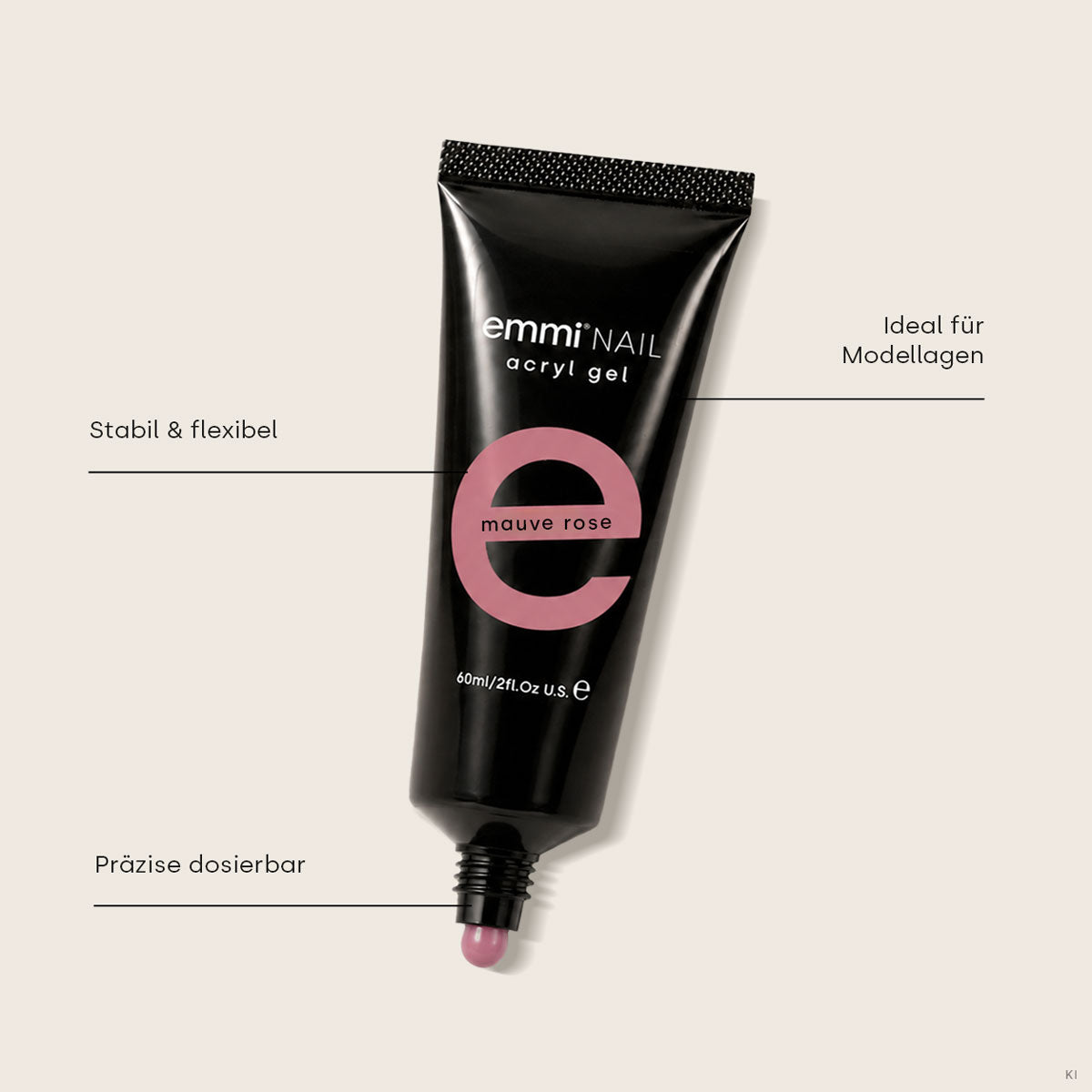 Acryl Gel Tube Mauve Rose 60ml