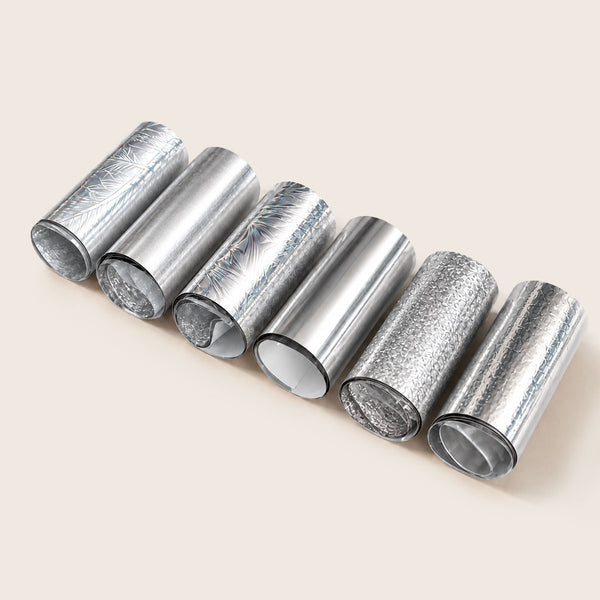 Transfer foil "Sliver Glow" 6 rolls