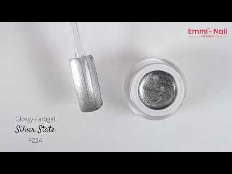Emmi-Nail Glossy-Gel Silver State  5ml -F224-