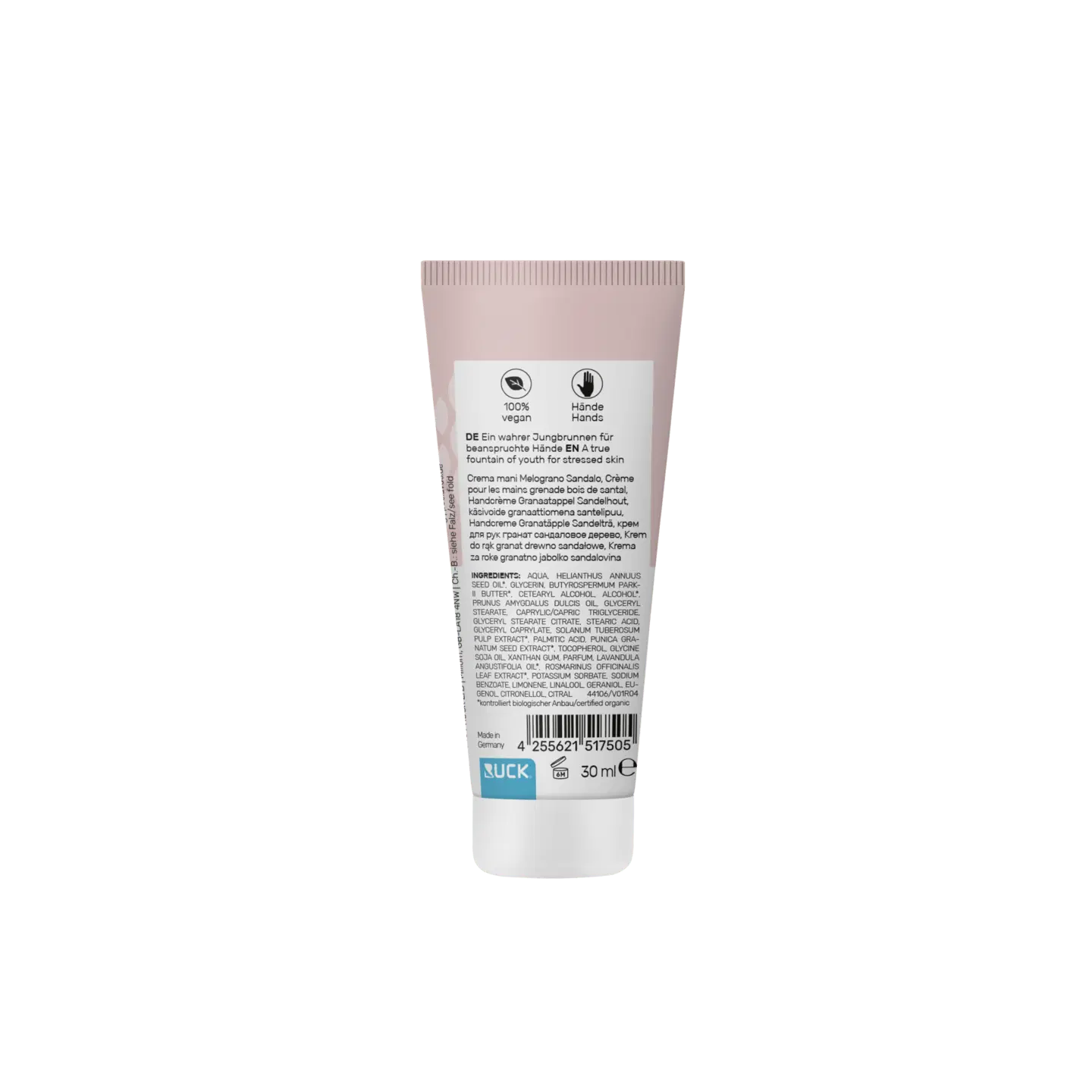 RUCK peclavus Handcreme Granatapfel Sandelholz