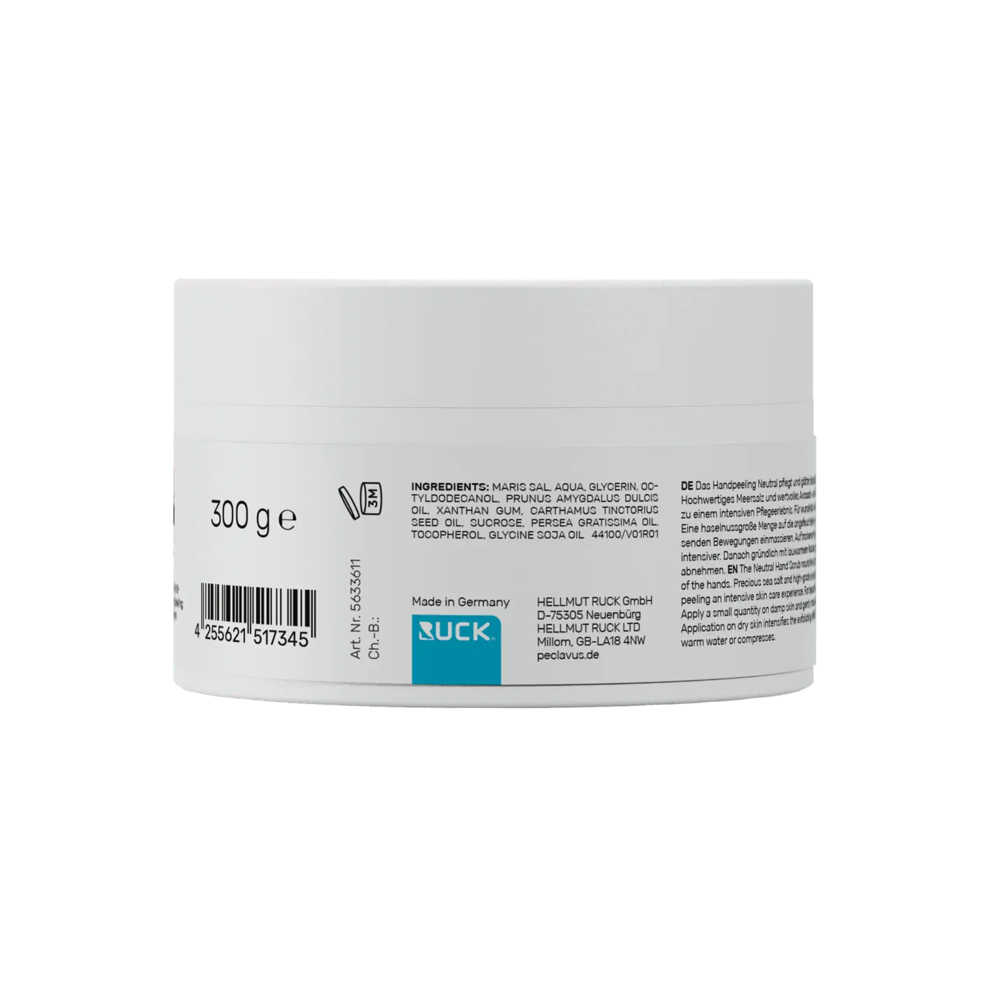 RUCK peclavus Handpeeling neutral, 300 g, Basis