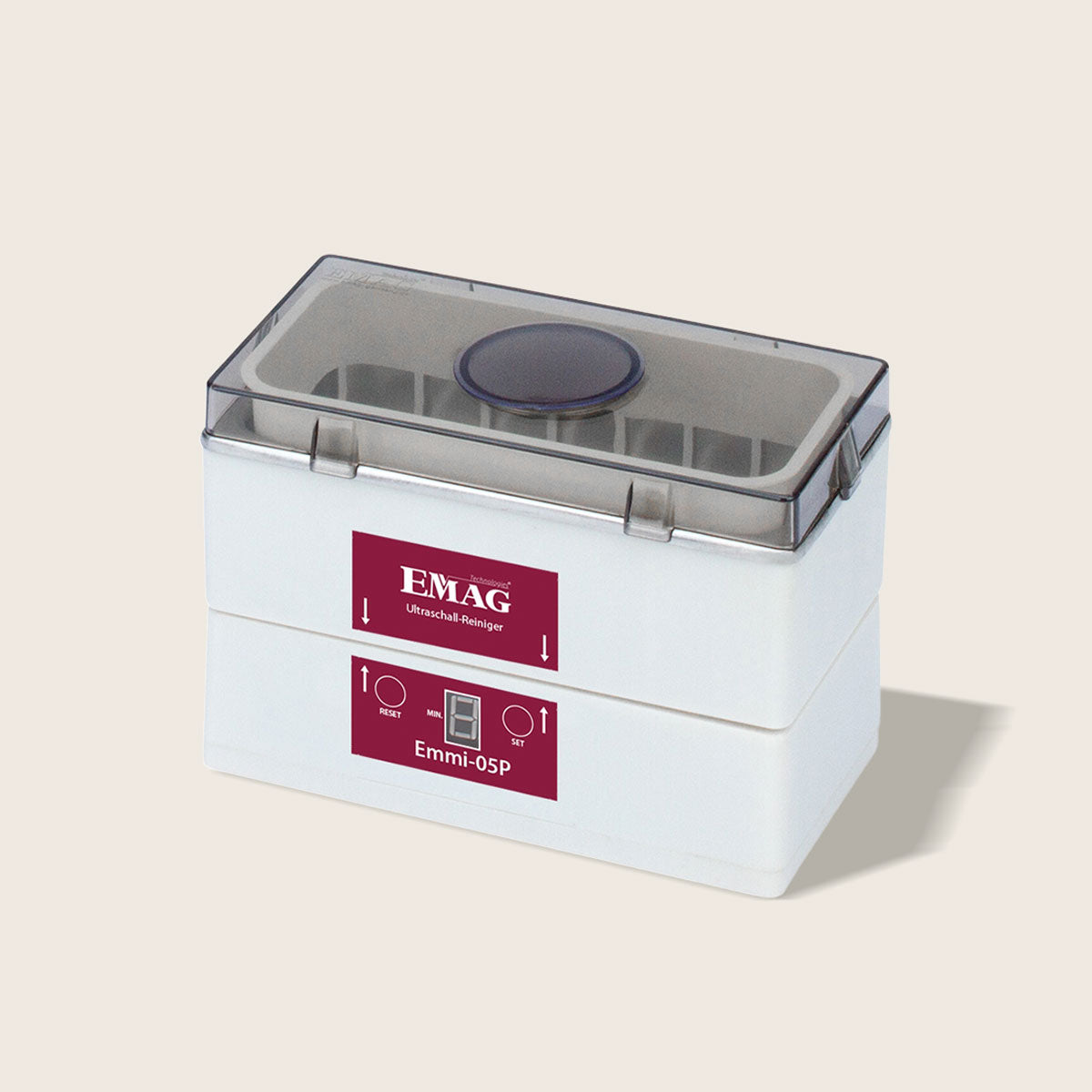 Emmi-05P Ultraschallreiniger mit abnehmbarer Wanne