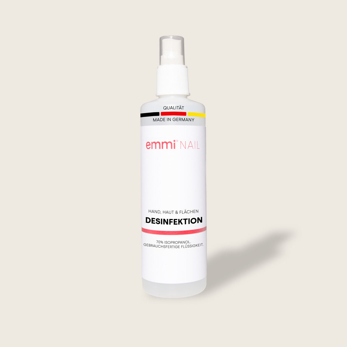 Handdesinfektion, Hautdesinfektion und Flächen Desinfektion 250ml - Emmi-Nail