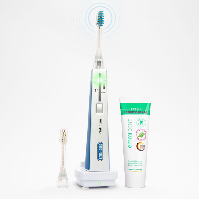 Emmi-dent Ultrasonic Toothbrush Platinum Blue 