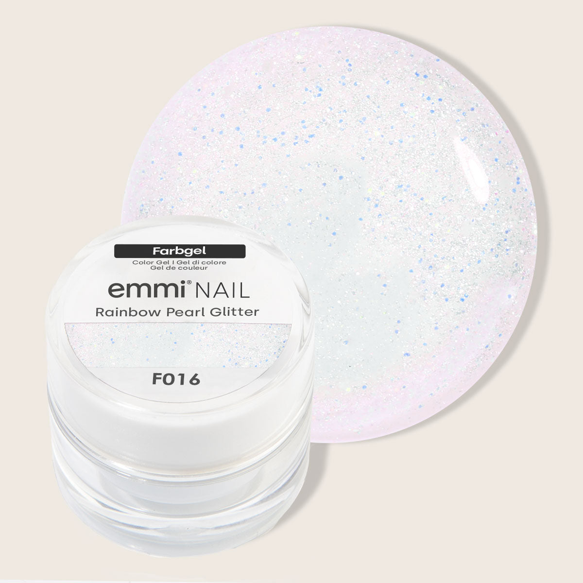 Emmi-Nail Farbgel Rainbow Pearl Glitter 5ml -F016-