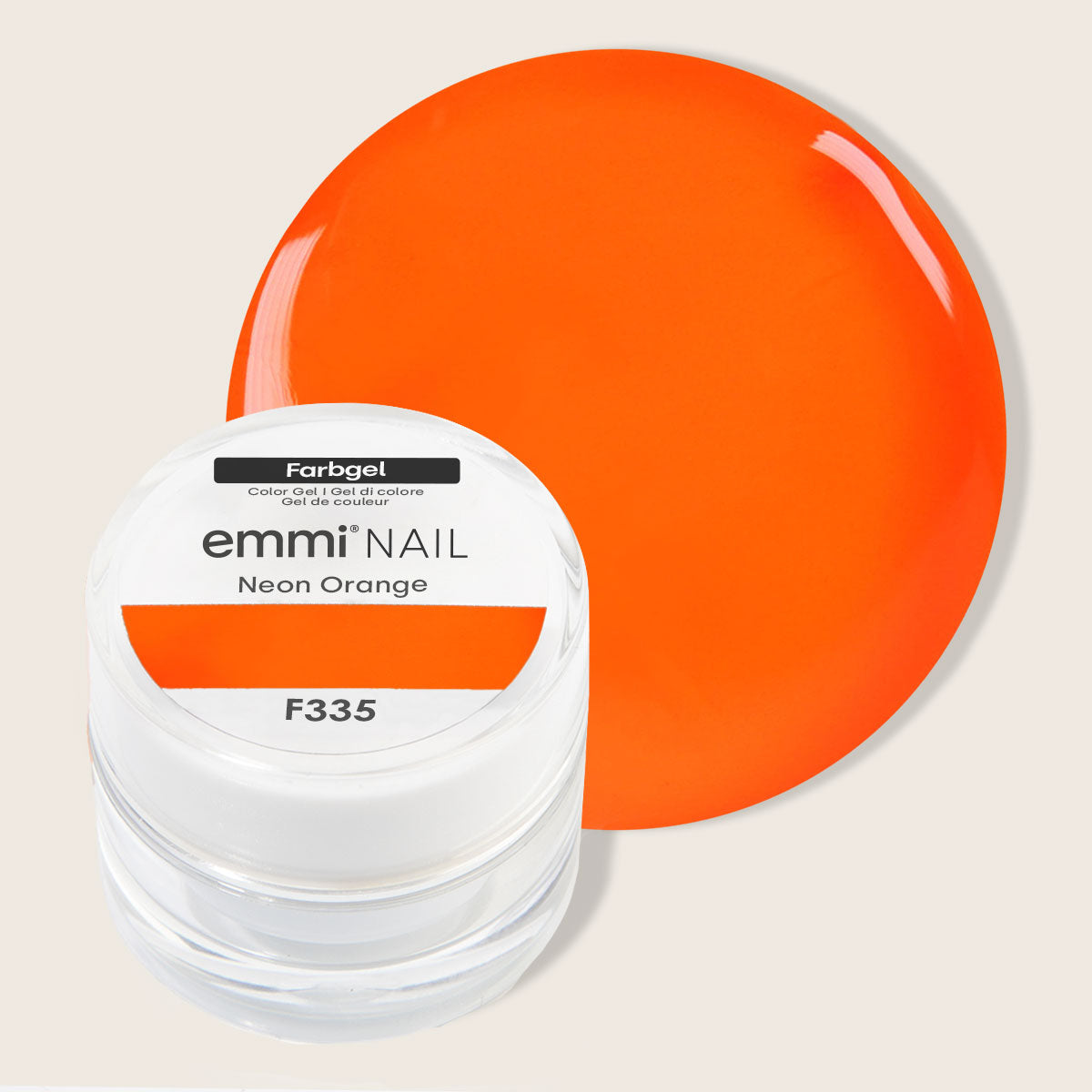 Emmi-Nail Farbgel Neon Orange 5ml -F335-