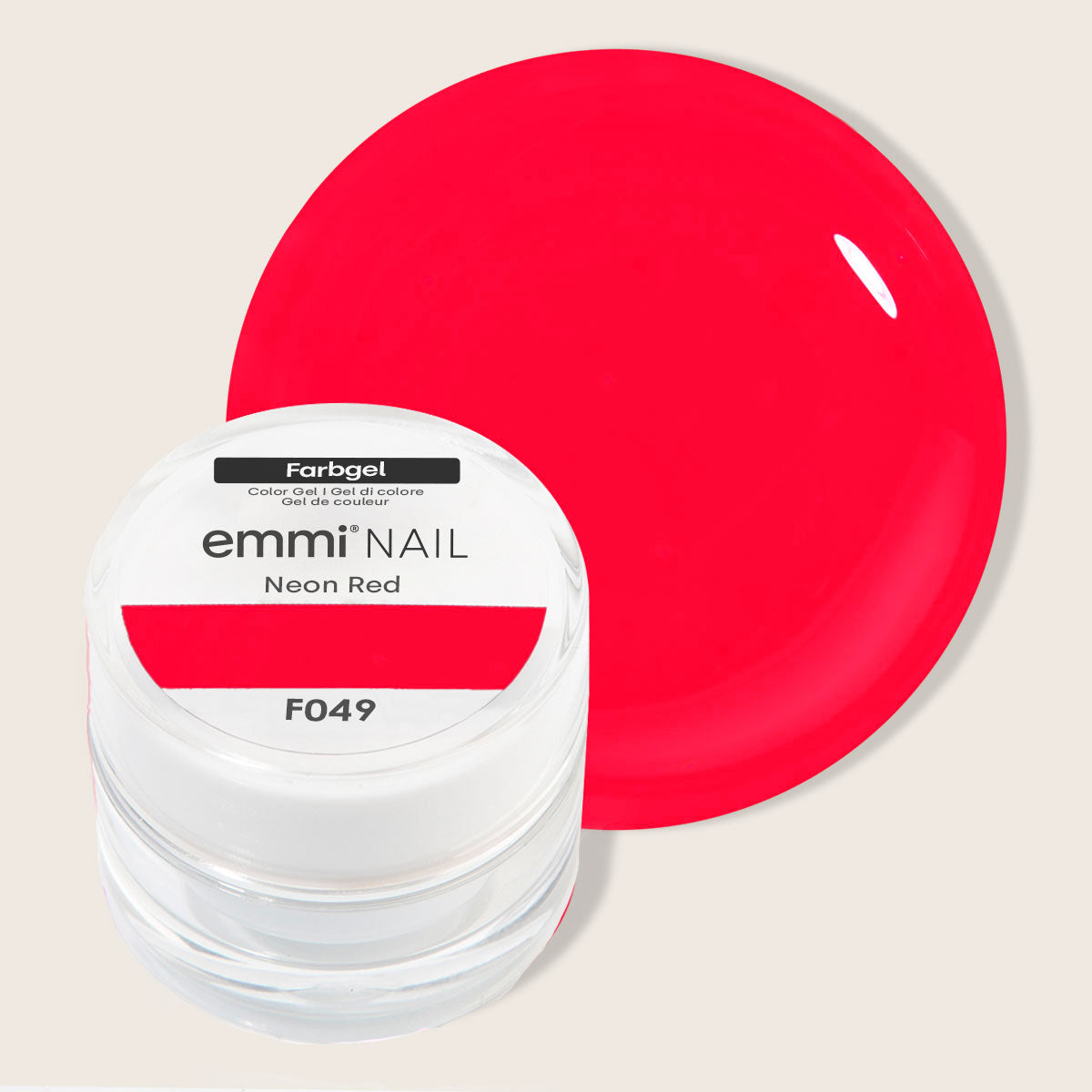 Emmi-Nail Farbgel Neon Red 5ml -F049-