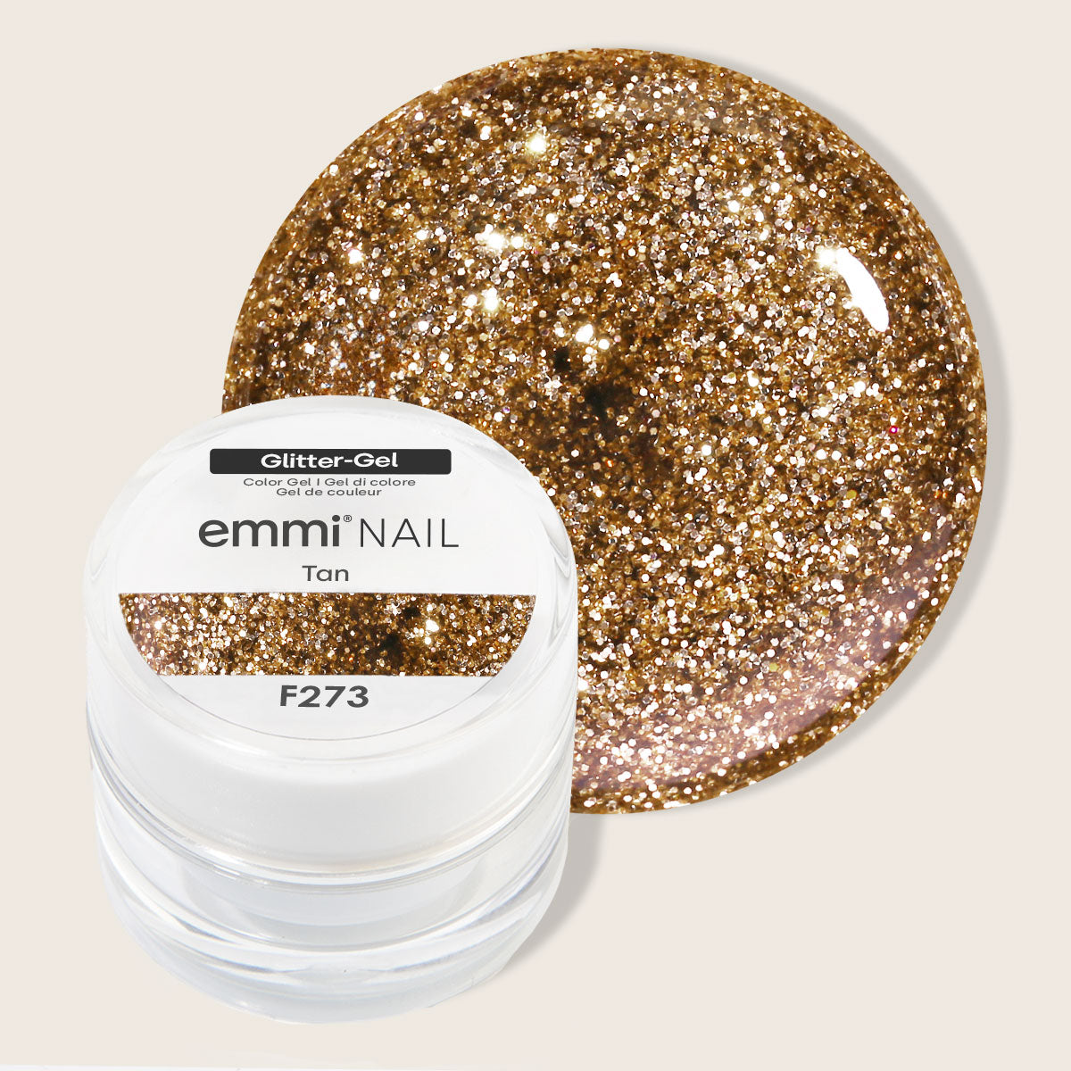 Emmi-Nail Glittergel Tan 5ml -F273-