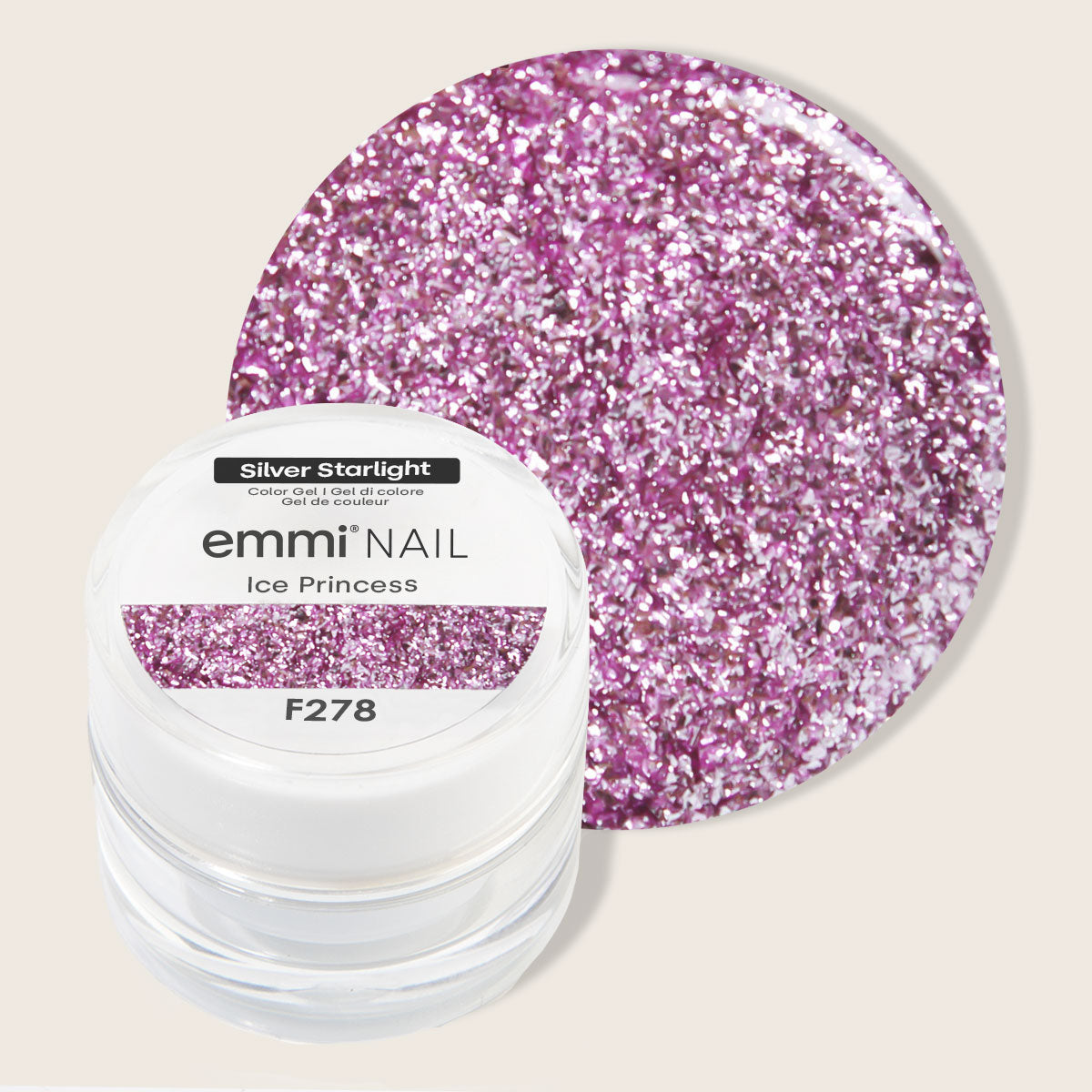Gel pailleté Emmi-Nail Starlight Princesse des glaces -F278-
