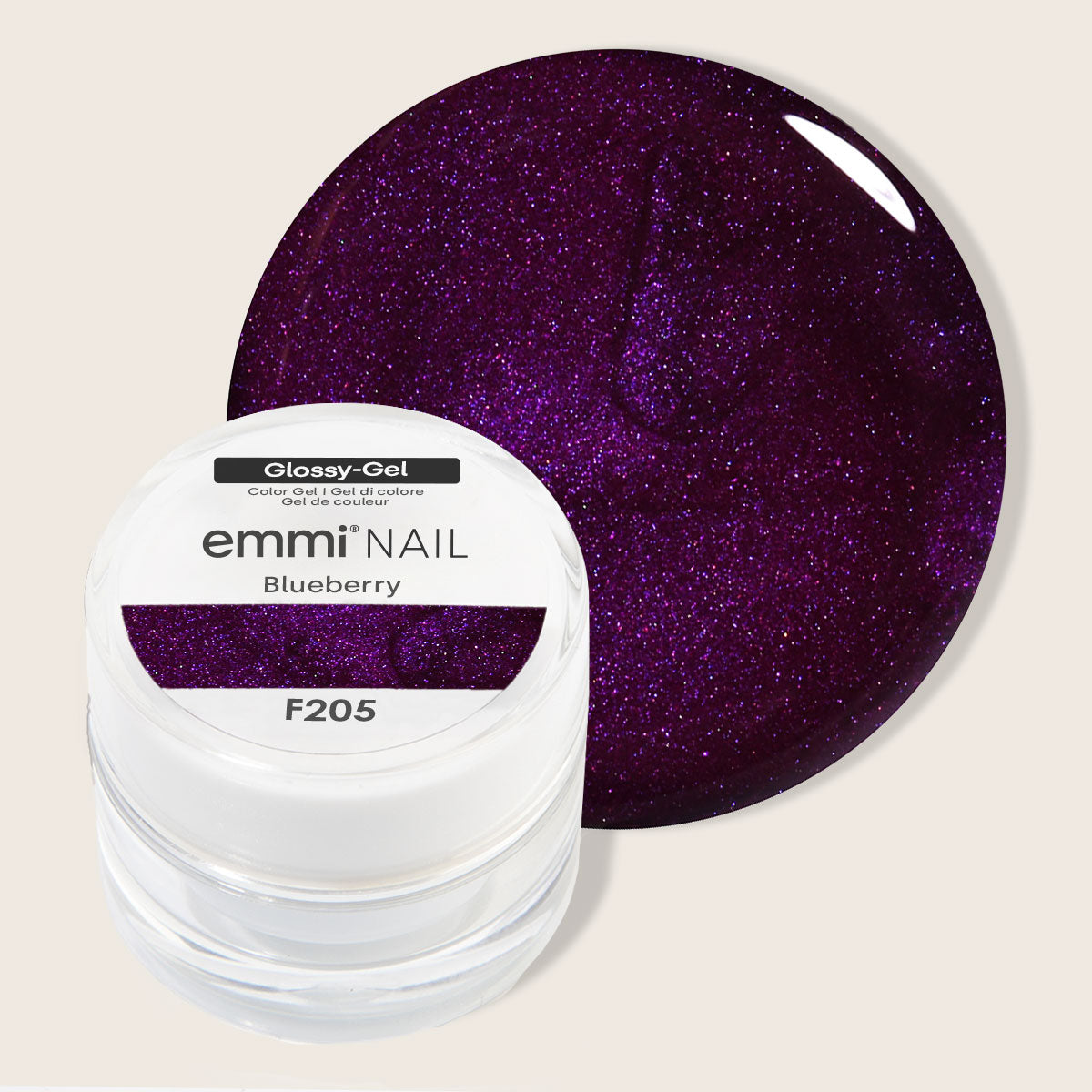 Emmi-Nail Glossy-Gel Blueberry 5ml -F205-