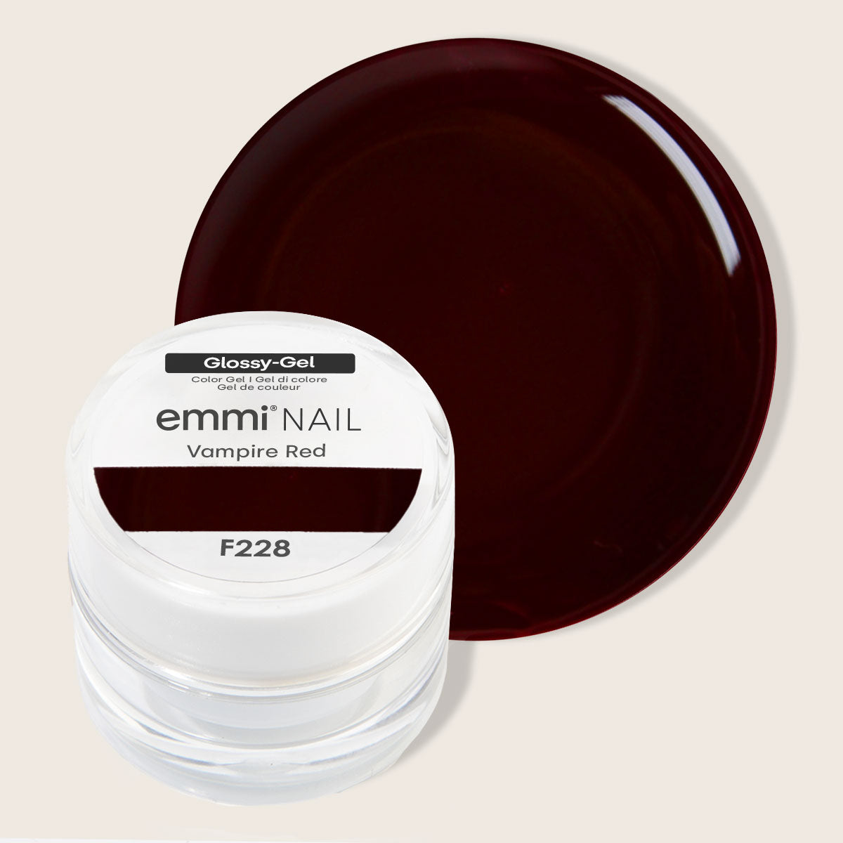 Emmi-Nail Glossy-Gel Vampire Red 5ml -F228-