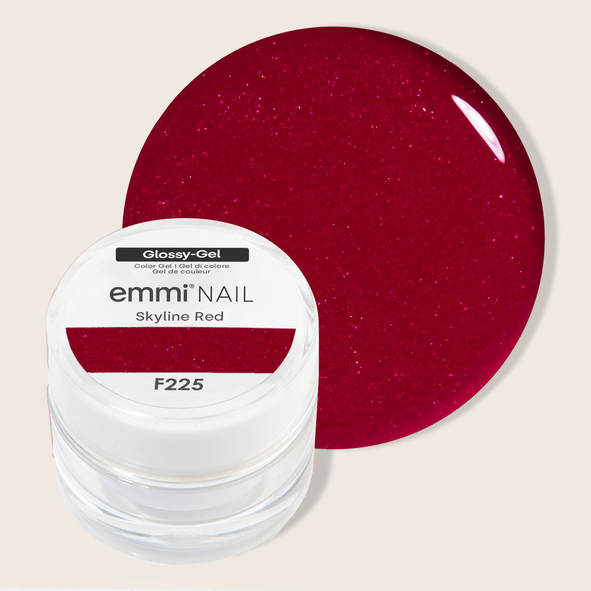 Emmi-Nail Glossy-Gel Skyline Red 5ml -F225-