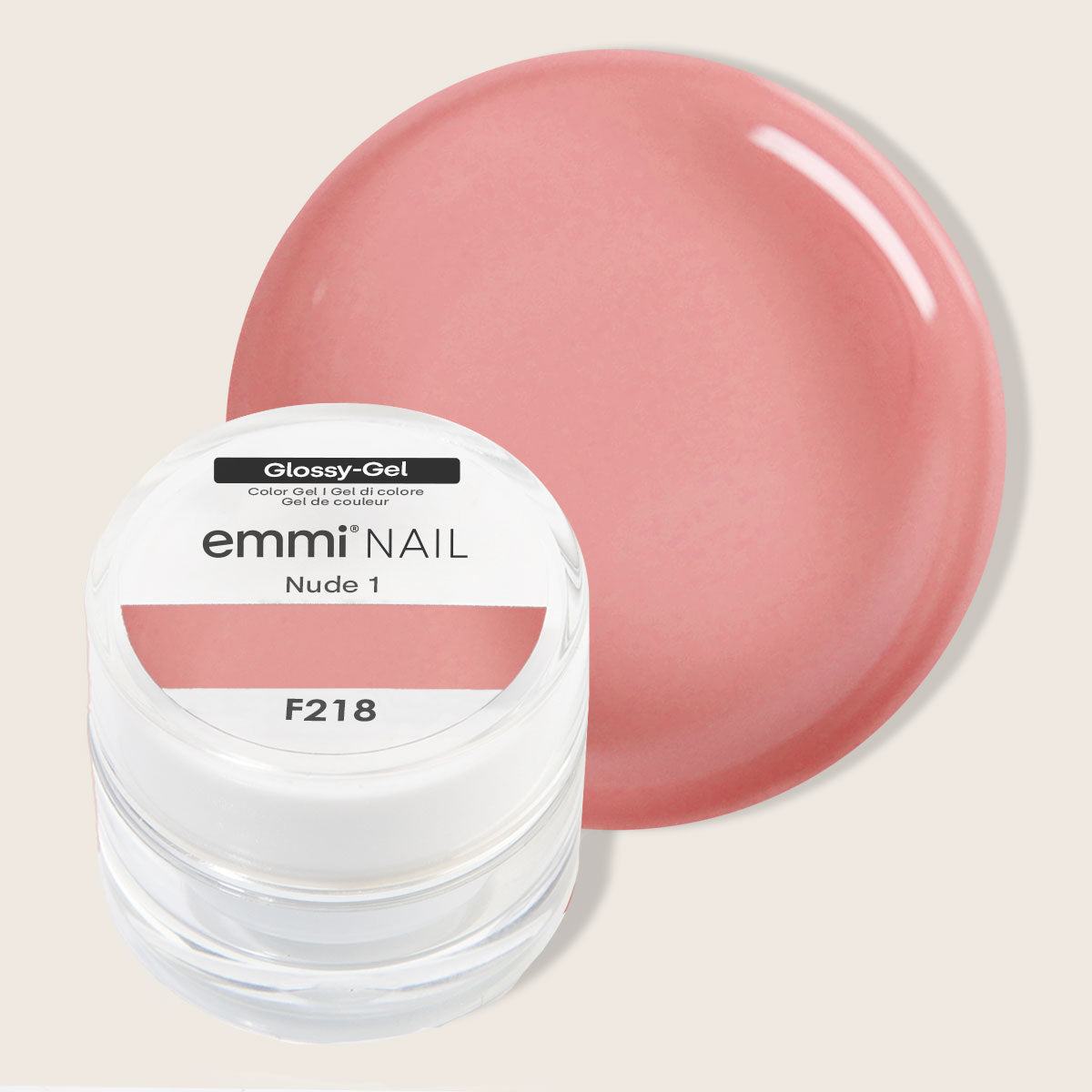 Emmi-Nail Glossy-Gel Nude 1 5ml -F218-